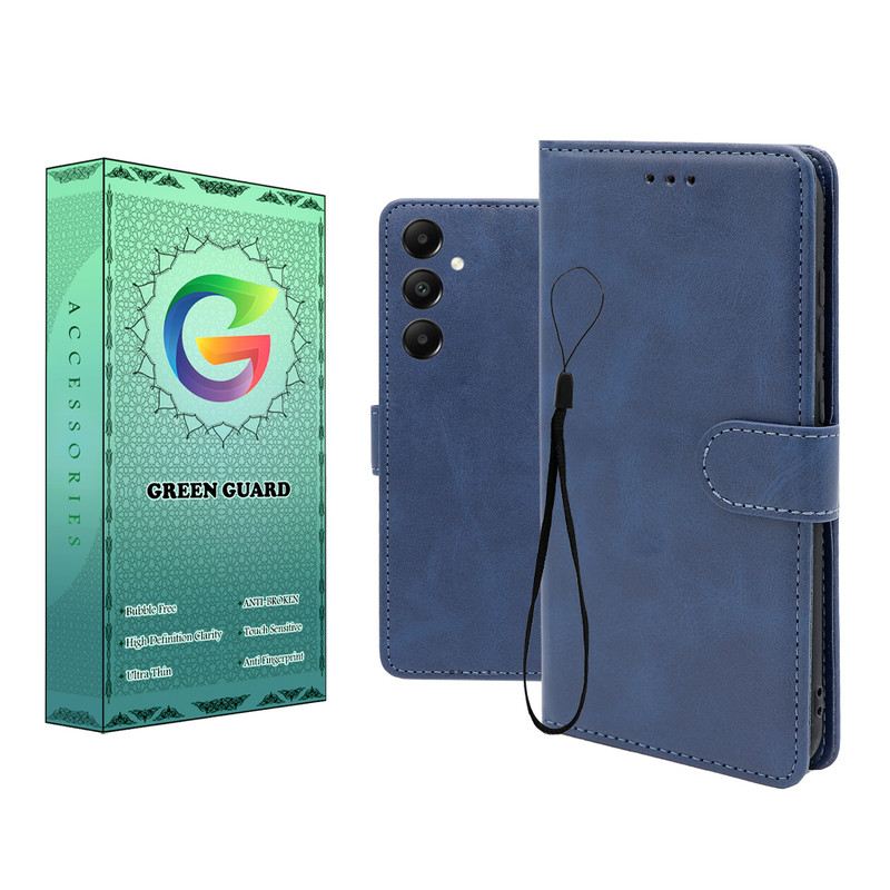 کیف کلاسوری گرین گارد طرح چرمی مدل Landing مناسب برای گوشی موبایل سامسونگ Galaxy A05S به همراه بند آویز