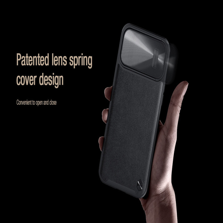 کاور نیلکین مدل CamShield Leather S Case مناسب برای گوشی موبایل اپل iPhone 14 plus