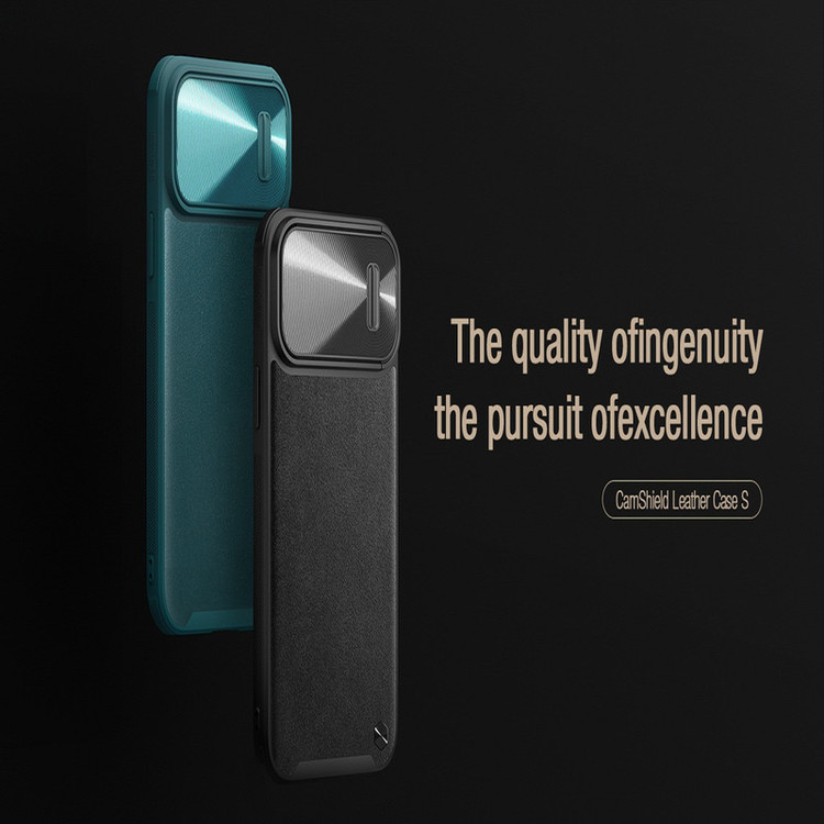 کاور نیلکین مدل CamShield Leather S Case مناسب برای گوشی موبایل اپل iPhone 14 plus
