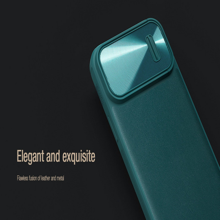 کاور نیلکین مدل CamShield Leather S Case مناسب برای گوشی موبایل اپل iPhone 14 plus