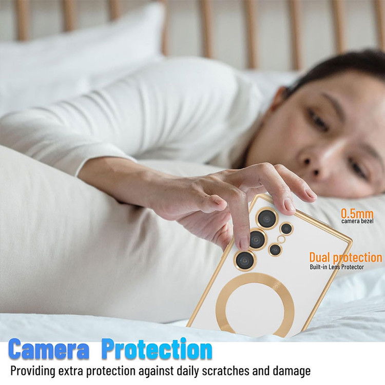 کاور مسیر مدل Color Magsafe Lens Protector مناسب برای گوشی موبایل سامسونگ Galaxy S25 Ultra