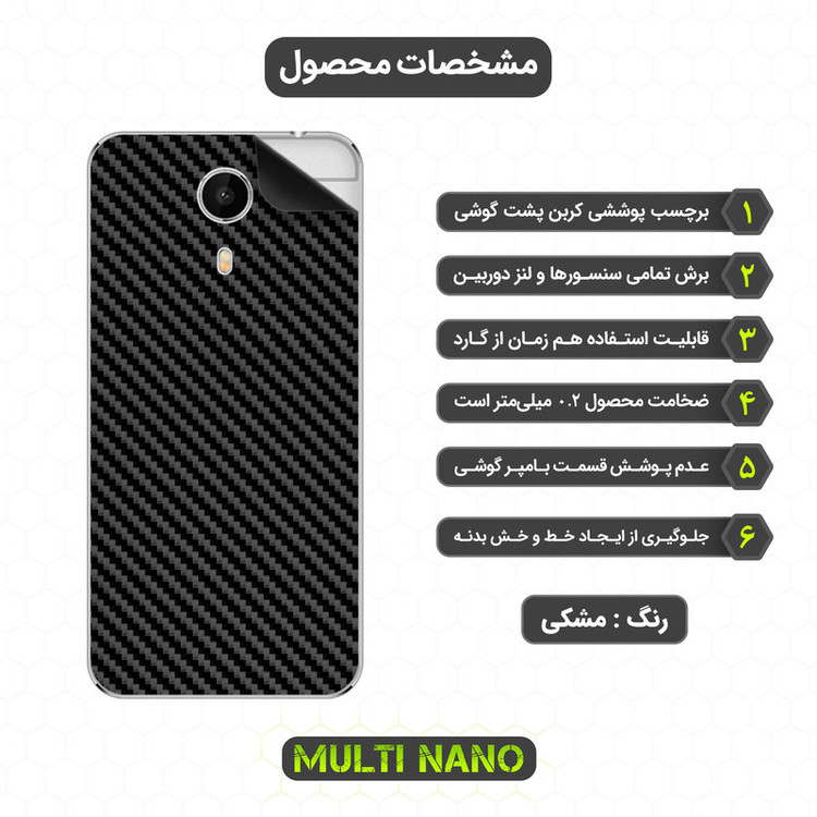 برچسب پوششی مولتی نانو مدل X-F1C مناسب برای گوشی موبایل جی ال ایکس Aria