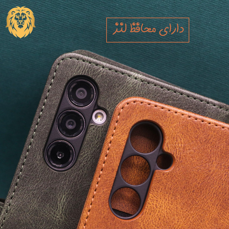 کیف کلاسوری لئون مدل yo مناسب برای گوشی موبایل سامسونگ Galaxy A15