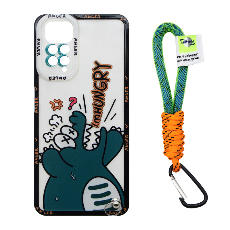 کاور مدل Hungry Croco مناسب برای گوشی موبایل شیائومی Redmi Note 11 4G / Note 11s به همراه بند آویز