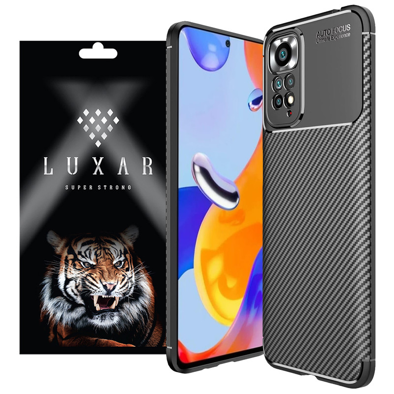 کاور لوکسار مدل Carbon Fiber 2 مناسب برای گوشی موبایل شیائومی Redmi Note 12 Pro 4G