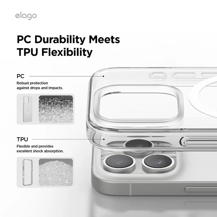 کاور موکولو مدل Clear Magsafe Strap مناسب برای گوشی موبایل اپل iPhone 16 Pro Max به همراه بند آویز