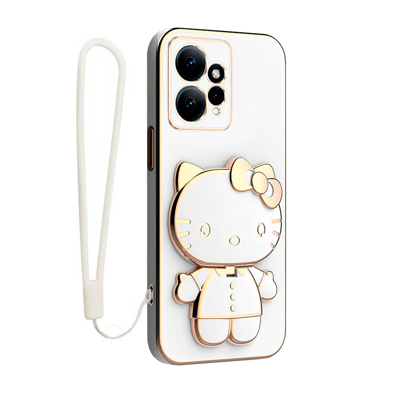 کاور اسپارتان مدل Kitty مناسب برای گوشی موبایل شیائومی Redmi Note 12 4G به همراه بند نگهدارنده