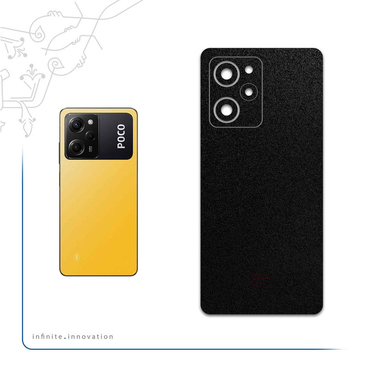 برچسب پوششی ماهوت مدل Black-Suede مناسب برای گوشی موبایل شیائومی Poco X5 Pro