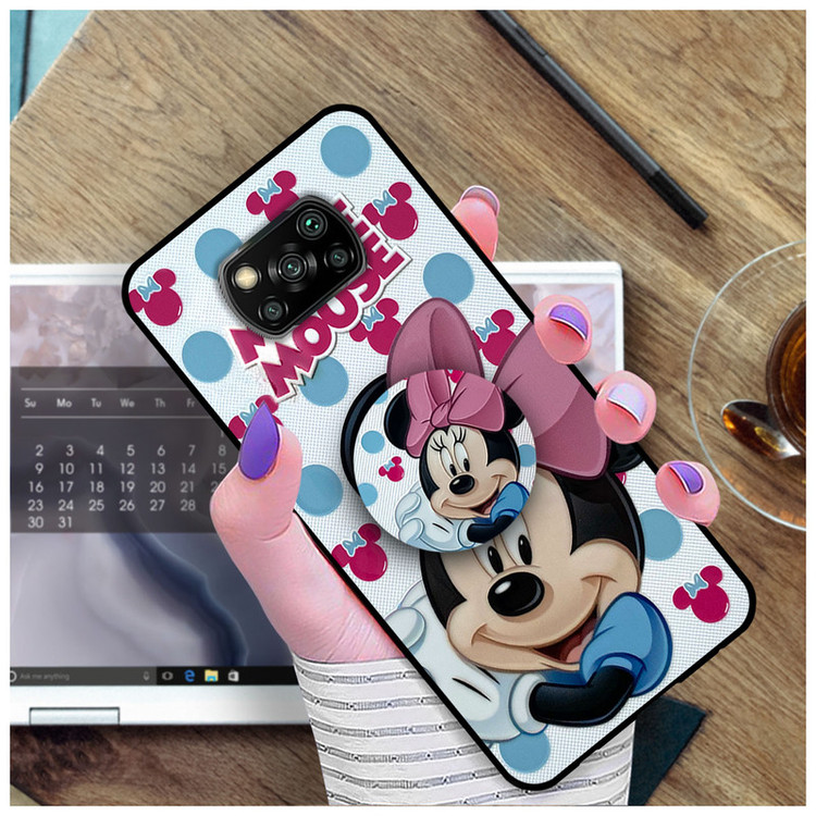 کاور دکین مدل Rikki طرح Smile مناسب برای گوشی موبایل شیائومی Poco X3/ Poco X3 Pro به همراه پایه نگهدارنده