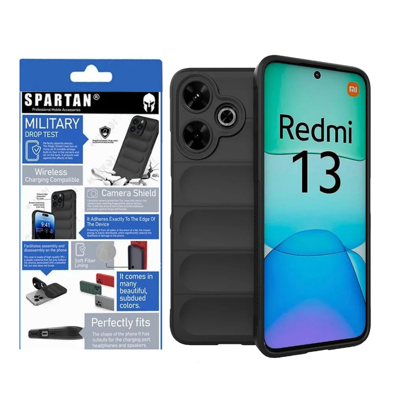 کاور اسپارتان مدل Flex Armor مناسب برای گوشی موبایل شیائومی Redmi 13 4G / Poco M6 / Redmi Note 13R