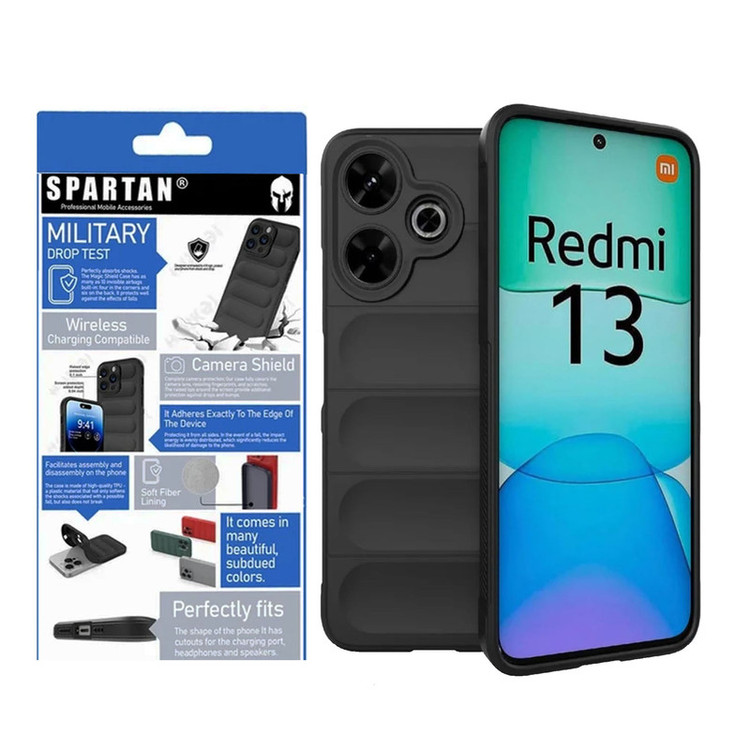 کاور اسپارتان مدل Flex Armor مناسب برای گوشی موبایل شیائومی Redmi 13 4G / Poco M6 / Redmi Note 13R