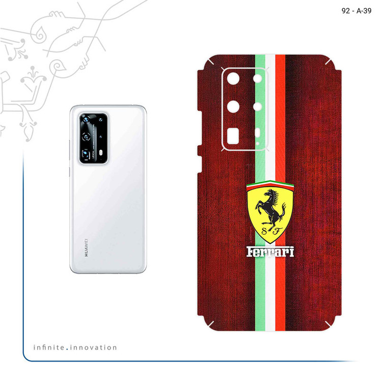 برچسب پوششی ماهوت مدل Ferrari مناسب برای گوشی موبایل هوآوی P40 Pro Plus