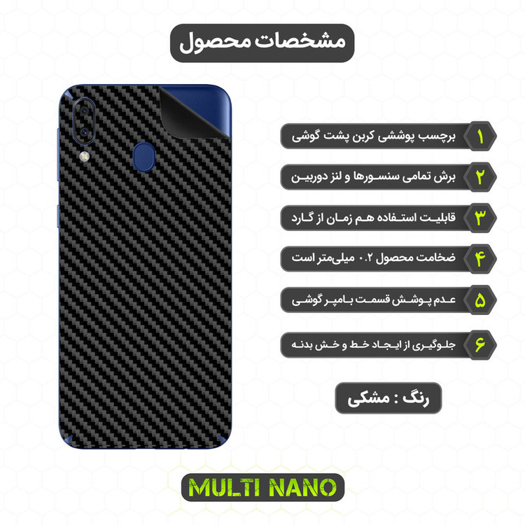 برچسب پوششی مولتی نانو مدل X-F1C مناسب برای گوشی موبایل سامسونگ Galaxy M20