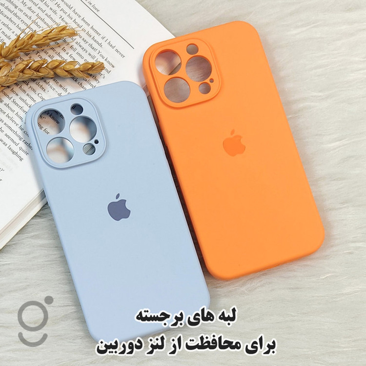 کاور قاب تک مدل SilicIP13 طرح سیلیکونی مناسب برای گوشی موبایل اپل iPhone 13