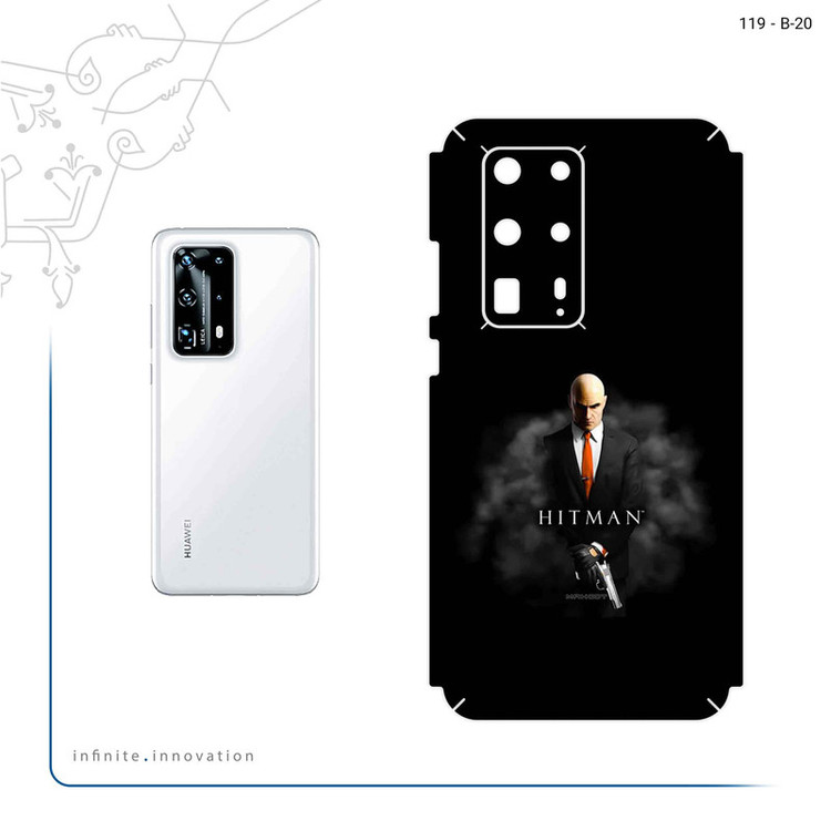 برچسب پوششی ماهوت مدل HITMAN مناسب برای گوشی موبایل هوآوی P40 Pro Plus