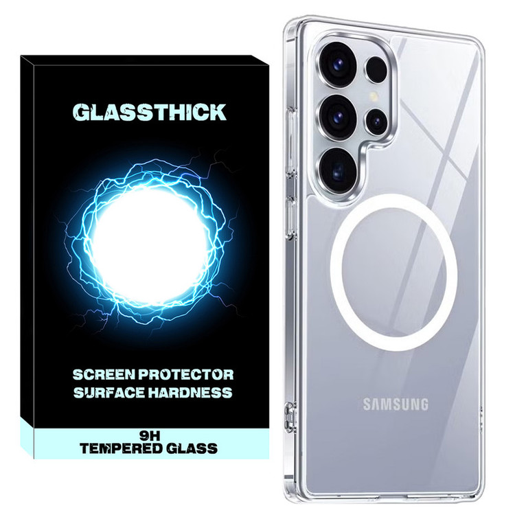 کاور گلستیک مدل Transparent Magsafe GL مناسب برای گوشی موبایل سامسونگ Galaxy S25 Ultra