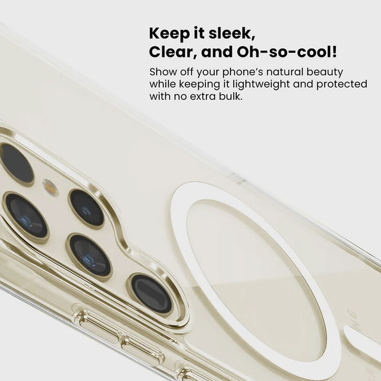 کاور گلستیک مدل Transparent Magsafe GL مناسب برای گوشی موبایل سامسونگ Galaxy S25 Ultra