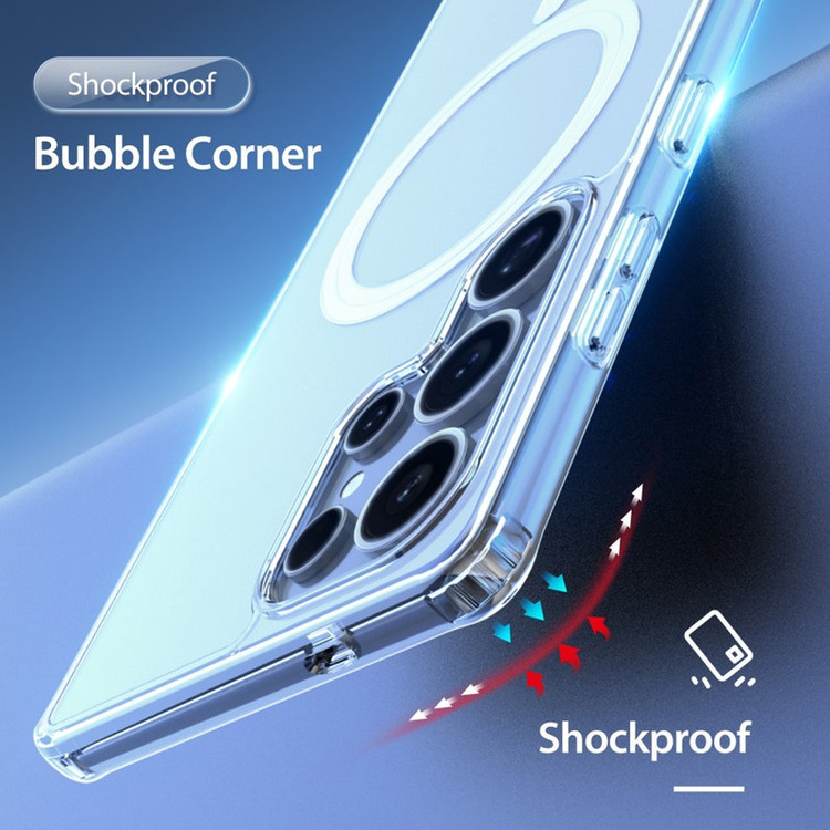 کاور گلستیک مدل Transparent Magsafe GL مناسب برای گوشی موبایل سامسونگ Galaxy S25 Ultra