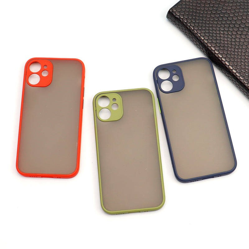 کاور مدل دکمه رنگی مناسب برای گوشی موبایل اپل IPHONE 12MINI