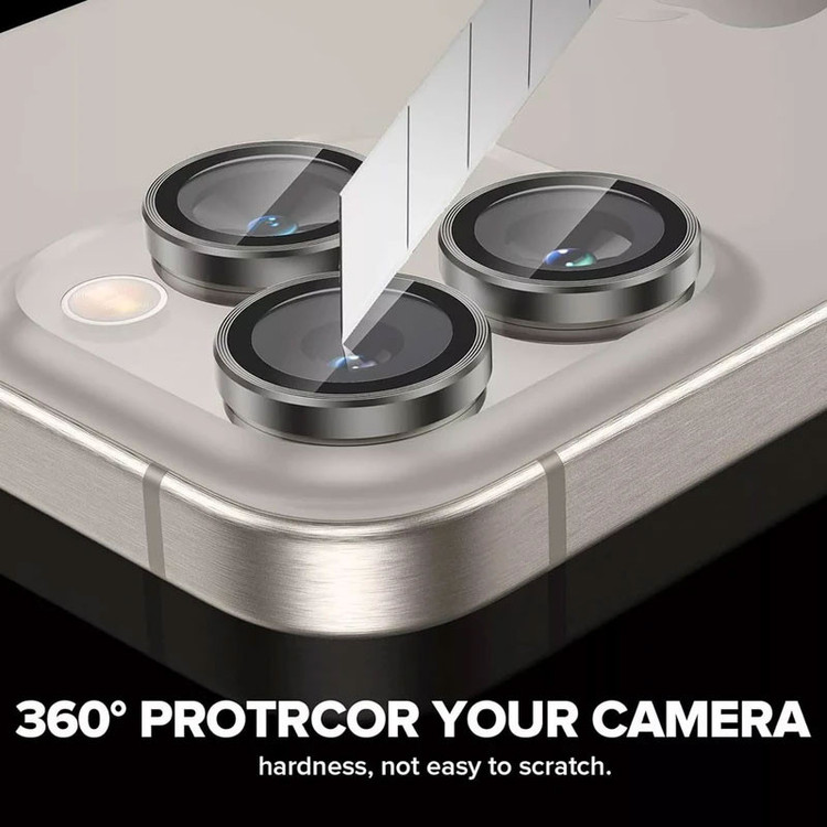 کاور مسیر مدل Clear Ring Metal مناسب برای گوشی موبایل اپل iPhone 16 Pro