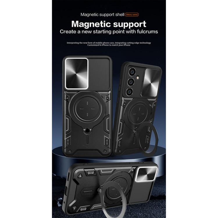 کاور اسپارتان مدل Magnet Ring Strap مناسب برای گوشی موبایل سامسونگ Galaxy M14 / F14 به همراه بند آویز