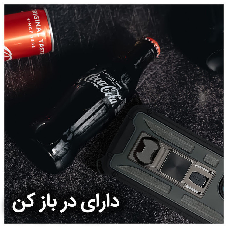 کاور آیرون من مدل Shock Proof مناسب برای گوشی موبایل سامسونگ Galaxy A72 4G / A72 5G به همراه قلم لمسی