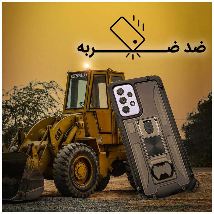 کاور آیرون من مدل Shock Proof مناسب برای گوشی موبایل سامسونگ Galaxy A72 4G / A72 5G به همراه قلم لمسی