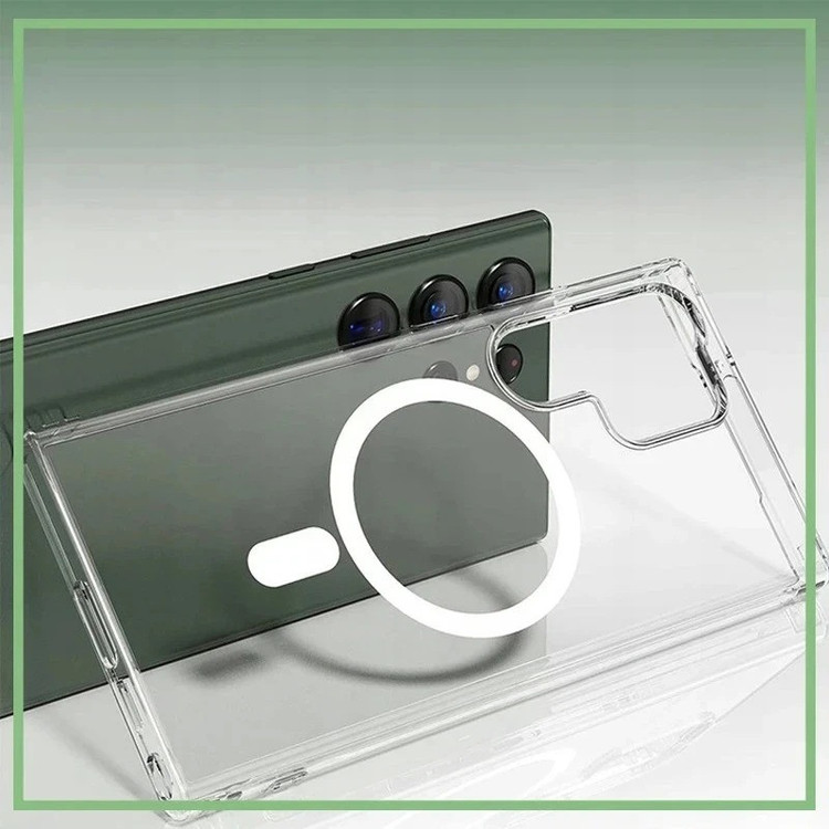کاور ال کا جی مدل قاب مگسیف دار مناسب برای گوشی موبایل سامسونگ Galaxy S24 Ultra
