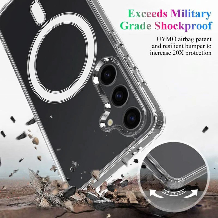 کاور مسیر مدل Clear Magnetic Magsafe مناسب برای گوشی موبایل سامسونگ Galaxy S24 Fe