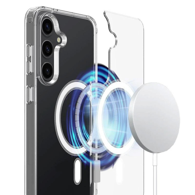 کاور مسیر مدل Clear Magnetic Magsafe مناسب برای گوشی موبایل سامسونگ Galaxy S24 Fe