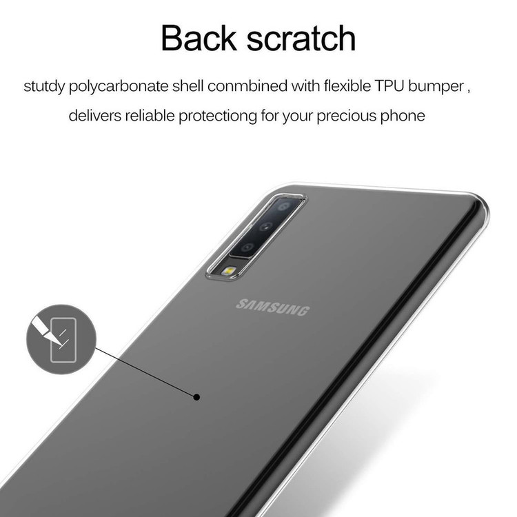 کاور مدل Clear TPU مناسب برای گوشی موبایل سامسونگ Galaxy A7 2018 / A750
