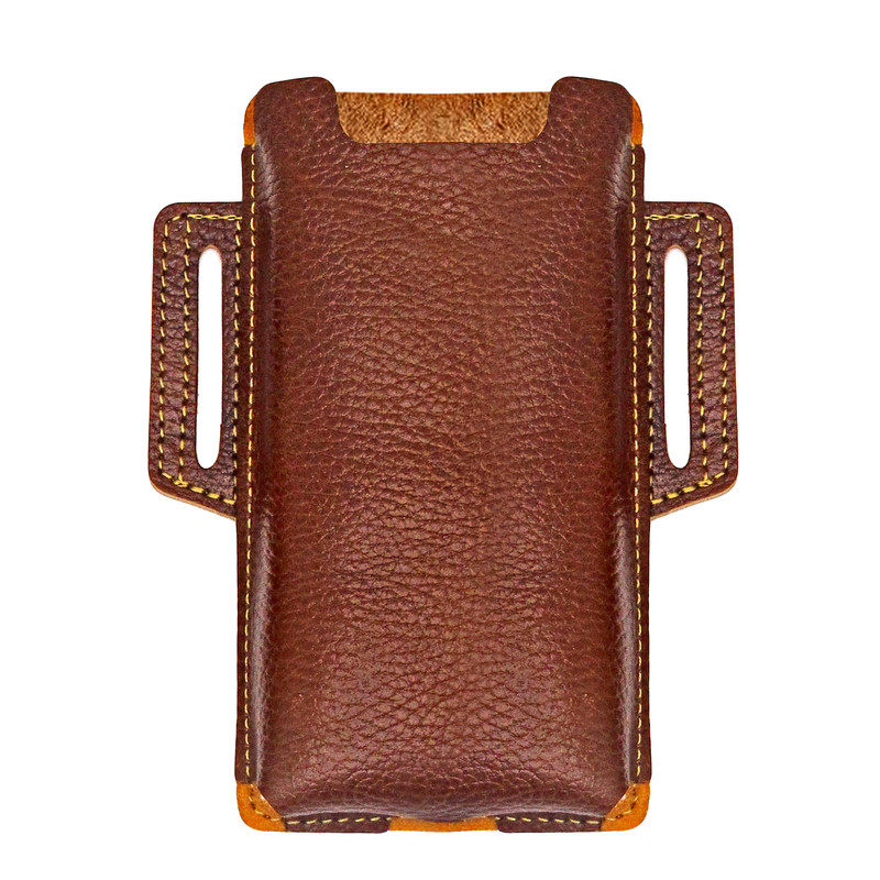 کیف مدل کمری  چرم طبیعی کد MRSM1F مناسب برای گوشی موبایل سایز 6/6.5/7 اینچ