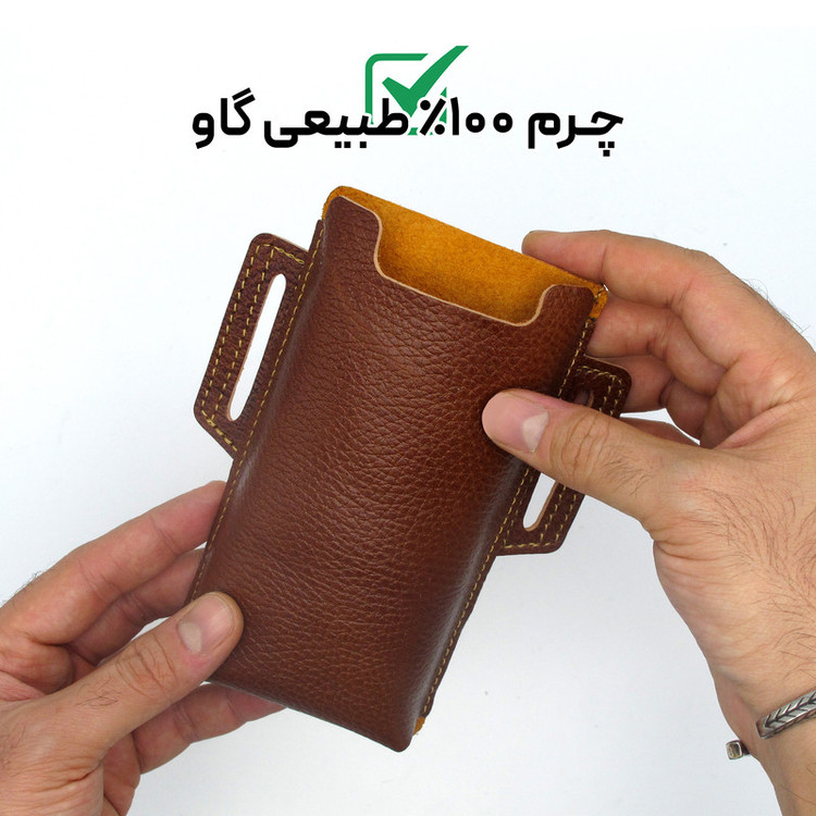 کیف مدل کمری چرم طبیعی کد MRSM1F مناسب برای گوشی موبایل سایز 6/6.5/7 اینچ