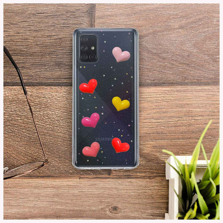 کاور دکین مدل Nitid طرح قلب مناسب برای گوشی موبایل سامسونگ Galaxy A71