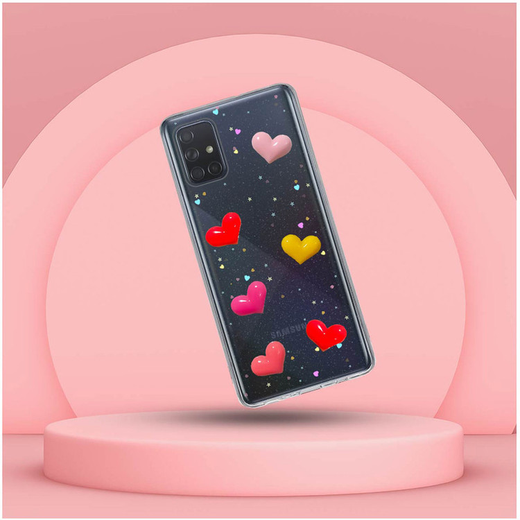 کاور دکین مدل Nitid طرح قلب مناسب برای گوشی موبایل سامسونگ Galaxy A71
