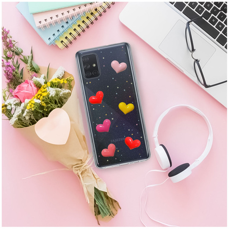 کاور دکین مدل Nitid طرح قلب مناسب برای گوشی موبایل سامسونگ Galaxy A71