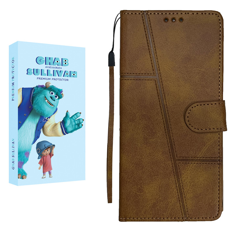 کیف کلاسوری قاب سالیوان مدل WALLETBAG مناسب برای گوشی موبایل سامسونگ Galaxy J2 (2015) به همراه بند آویز
