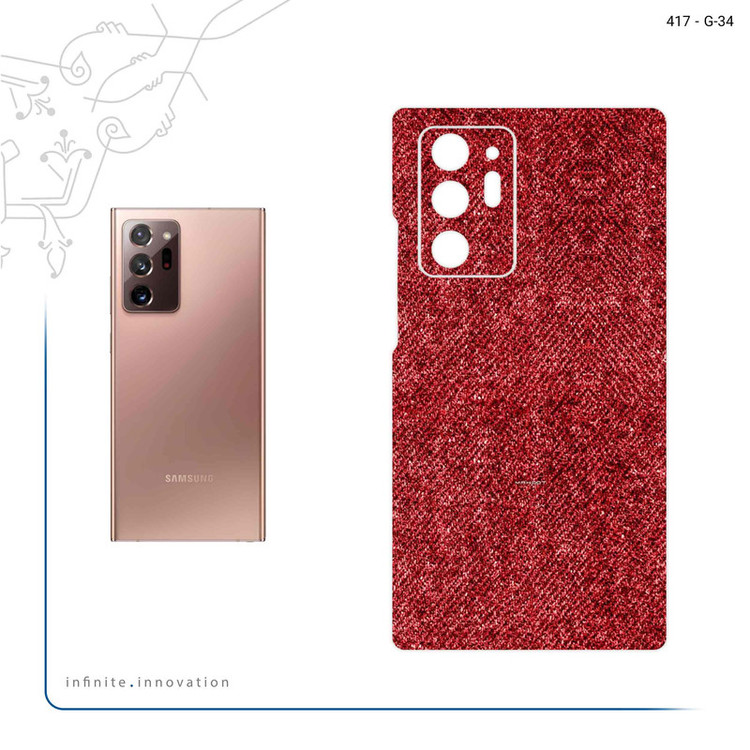 برچسب پوششی ماهوت مدل Fabric Texture 4 مناسب برای گوشی موبایل سامسونگ Galaxy Note 20 Ultra