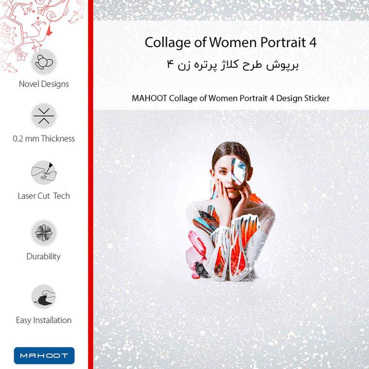 برچسب پوششی ماهوت مدل Collage of Women Portrait 4 مناسب برای گوشی موبایل نوکیا Lumia 720