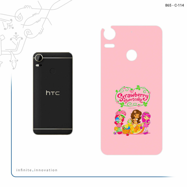 برچسب پوششی ماهوت مدل Strawberry Shortcake مناسب برای گوشی موبایل اچ تی سی Desire 10 Pro