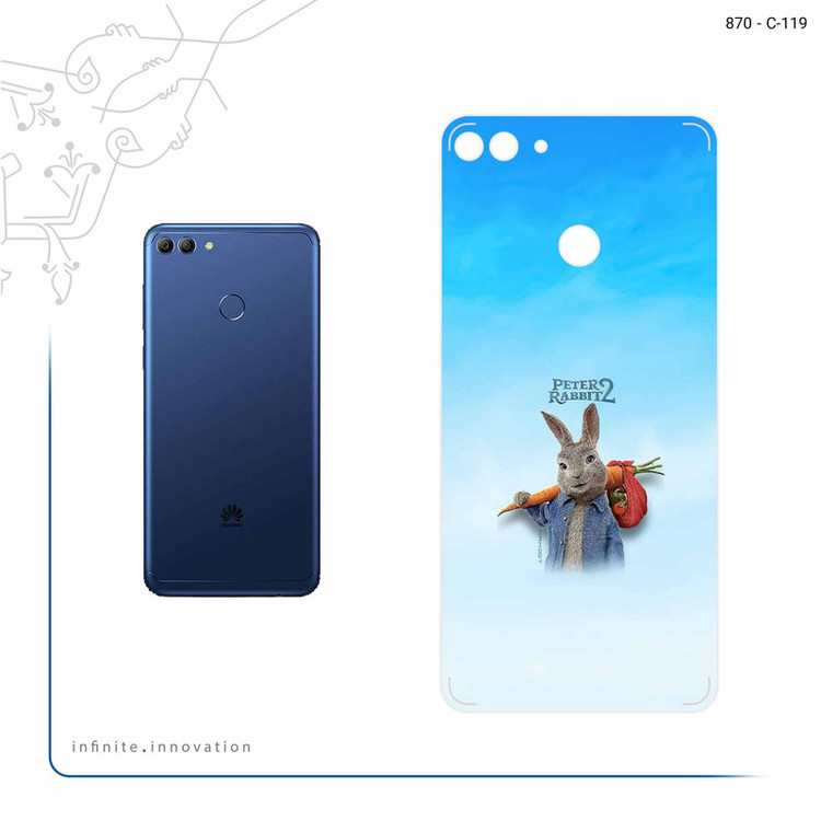 برچسب پوششی ماهوت مدل Peter Rabbit مناسب برای گوشی موبایل هوآوی Y9 2018