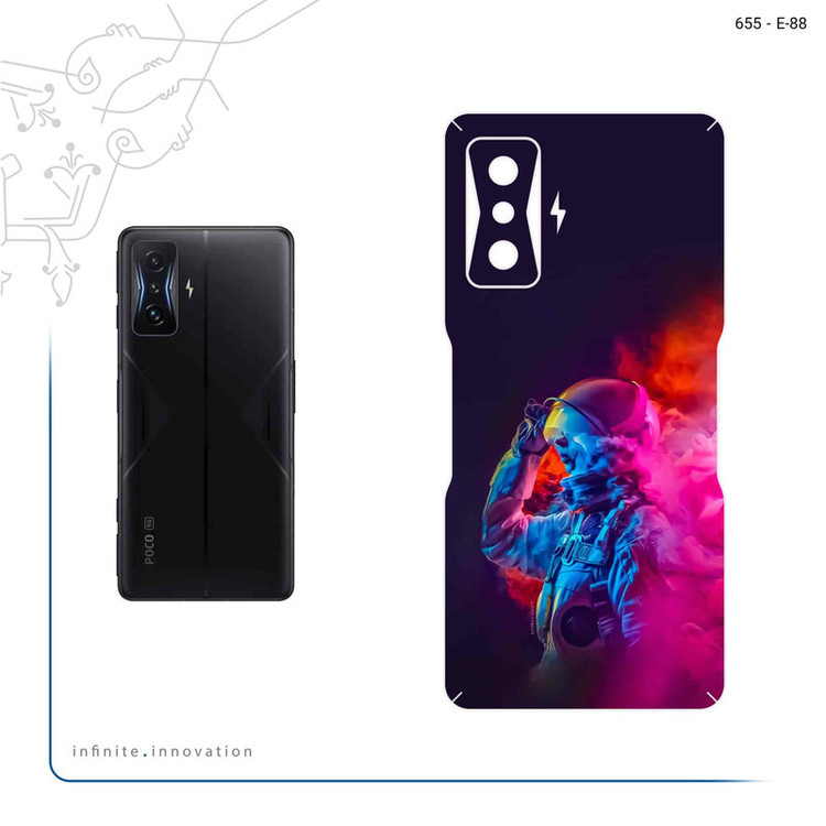 برچسب پوششی ماهوت مدل Smoke Rainbow Digital Art 1 مناسب برای گوشی موبایل شیائومی Poco F4 GT 5G