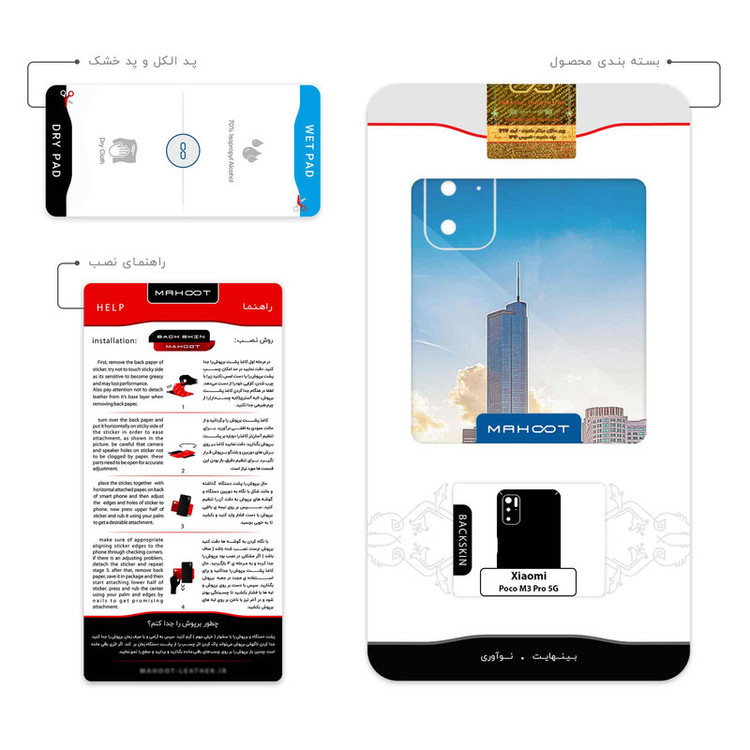 برچسب پوششی ماهوت مدل City of Chicago مناسب برای گوشی موبایل شیائومی Poco M3 Pro 5G