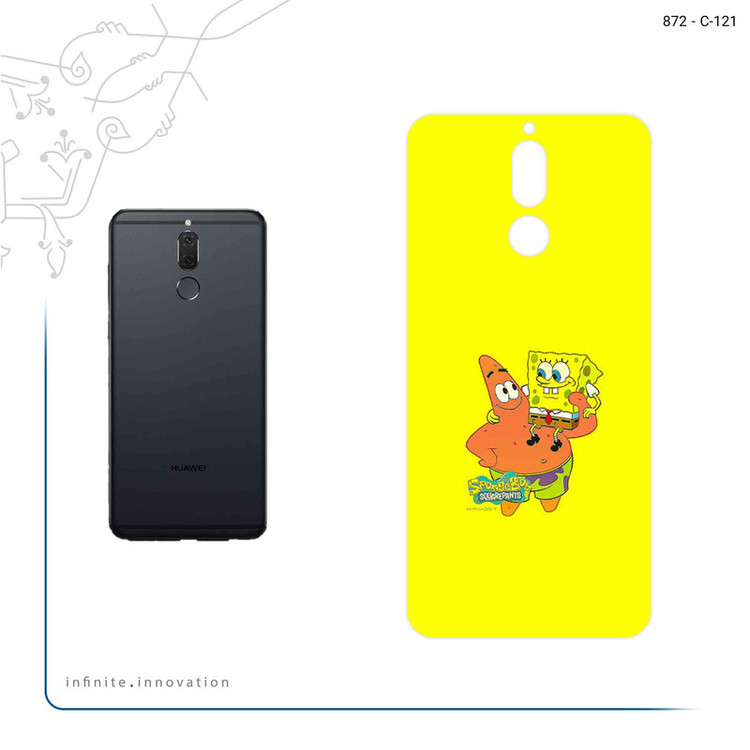 برچسب پوششی ماهوت مدل SpongeBob SquarePants مناسب برای گوشی موبایل هوآوی Mate 10 Lite