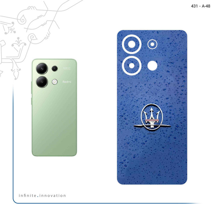 برچسب پوششی ماهوت مدل Maserati مناسب برای گوشی موبایل شیائومی Redmi Note 13 4G