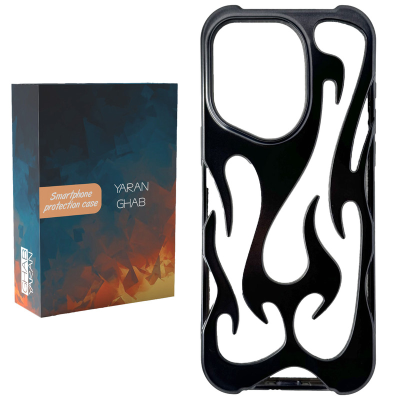 کاور یاران قاب مدل flame مناسب برای گوشی موبایل اپل iPhone 15 Pro Max