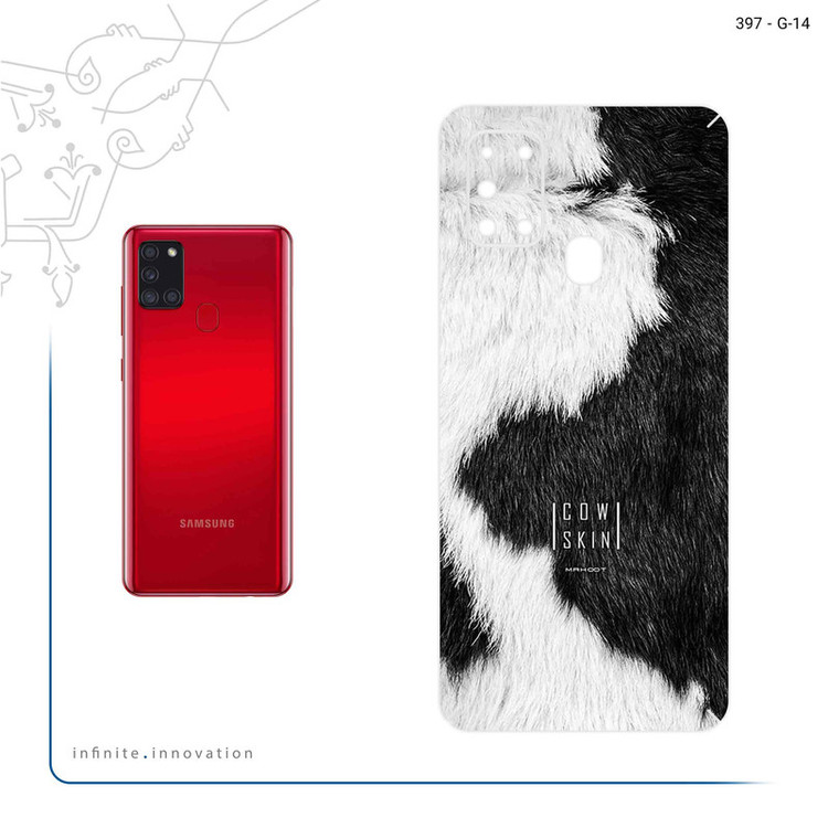 برچسب پوششی ماهوت مدل Cow Skin مناسب برای گوشی موبایل سامسونگ Galaxy A21s