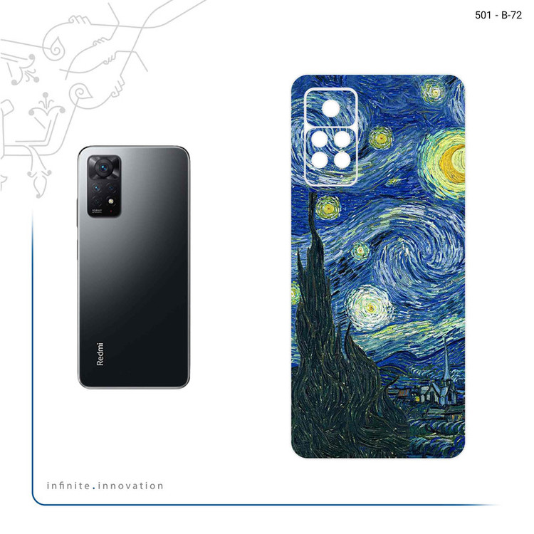 برچسب پوششی ماهوت مدل The Starry Night of van Gogh مناسب برای گوشی موبایل شیائومی Redmi Note 11 Pro