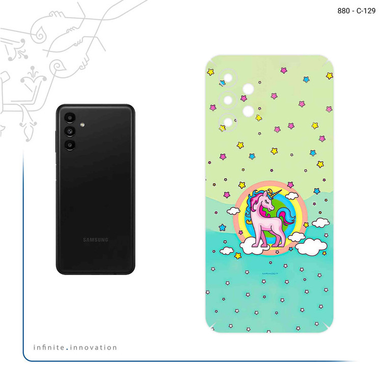 برچسب پوششی ماهوت مدل Rainbow unicorn adventure مناسب برای گوشی موبایل سامسونگ Galaxy A13