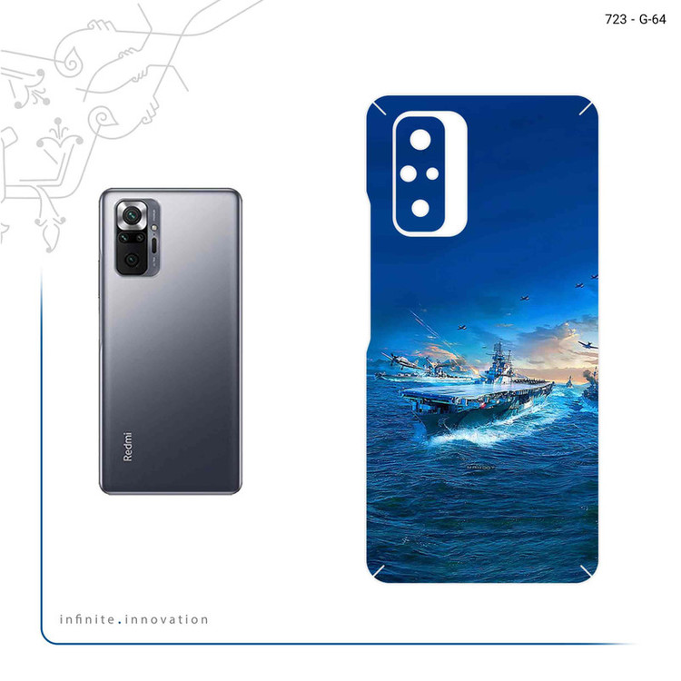 برچسب پوششی ماهوت مدل Warship مناسب برای گوشی موبایل شیائومی Redmi Note 10 Pro